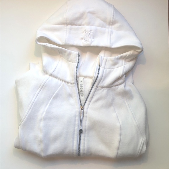 lululemon athletica Sweaters - SCUBA FULL-ZIP HOODIE in WHITE